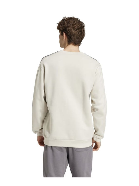 Adidas 3-stripes Sweatshirt Men's Sweatshirt Beige