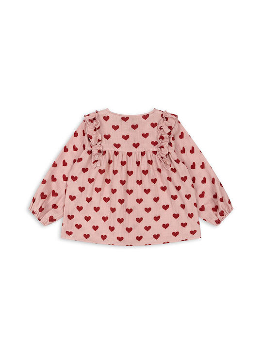 Konges Slojd Kinderbluse Langarm Rosa Amour Mellow