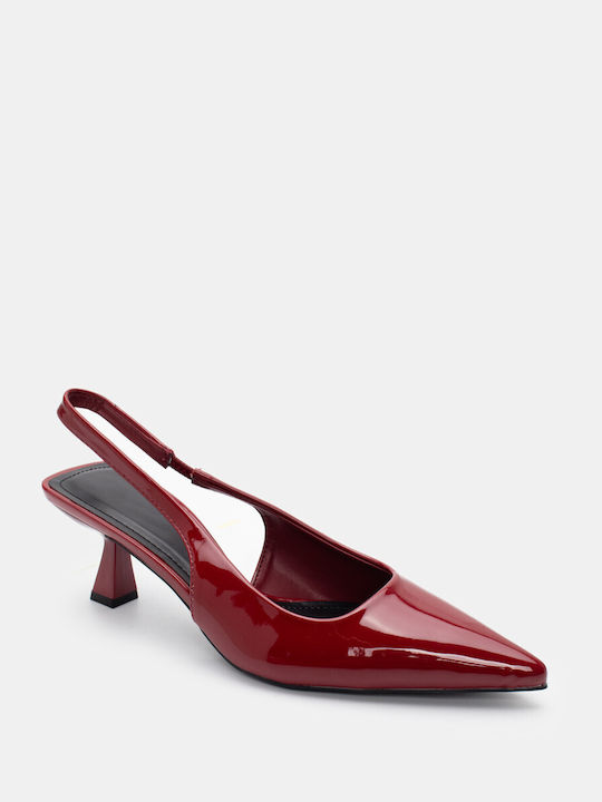 Alta Moda Pointed Toe Burgundy Heels