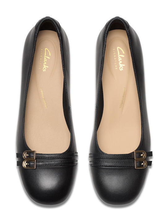 Court Leder Pumps Schwarz
