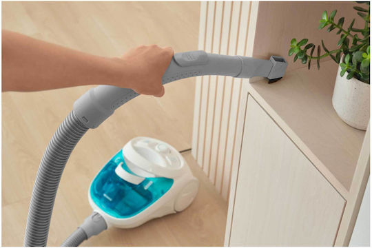 Sencor SVC 1015TQ 3AAA Ηλεκτρική Σκούπα 800W με Κάδο 1.5lt Λευκή
