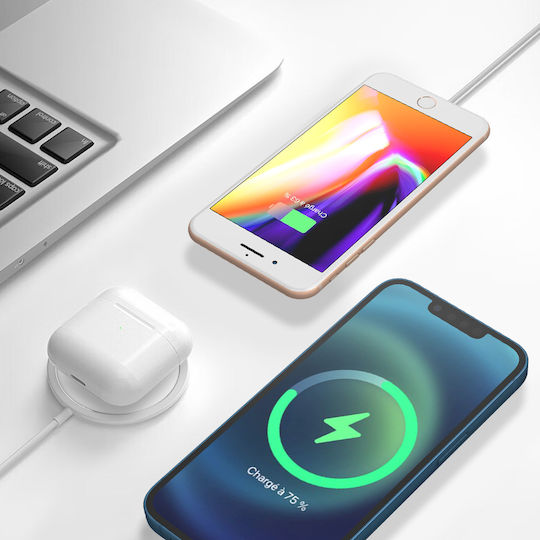Swissten Φορτιστής Magsafe 15W Λευκός
