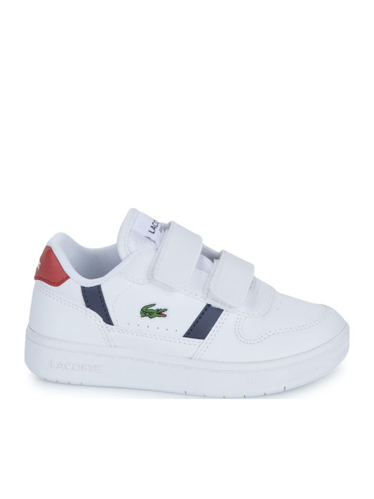 T-clip Kids Sneakers with Scratch White
