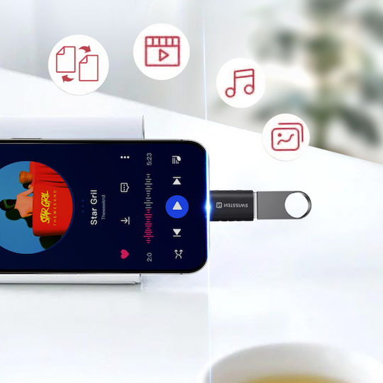 Swissten Konverter Blitzschlag männlich zu USB-A weiblich 1Stück 55500300
