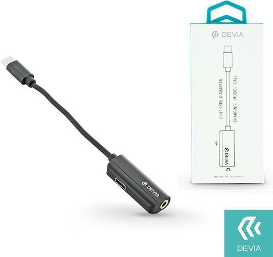 Devia Smart Μετατροπέας USB-C male σε 3.5mm female 1τμχ
