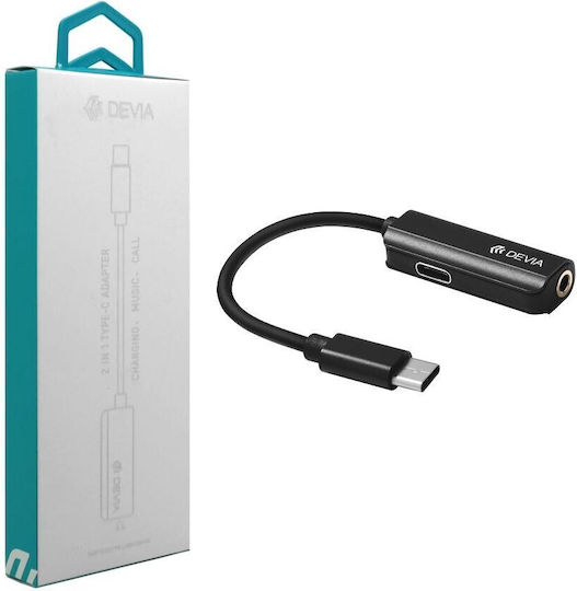 Devia Smart Μετατροπέας USB-C male σε 3.5mm female 1τμχ