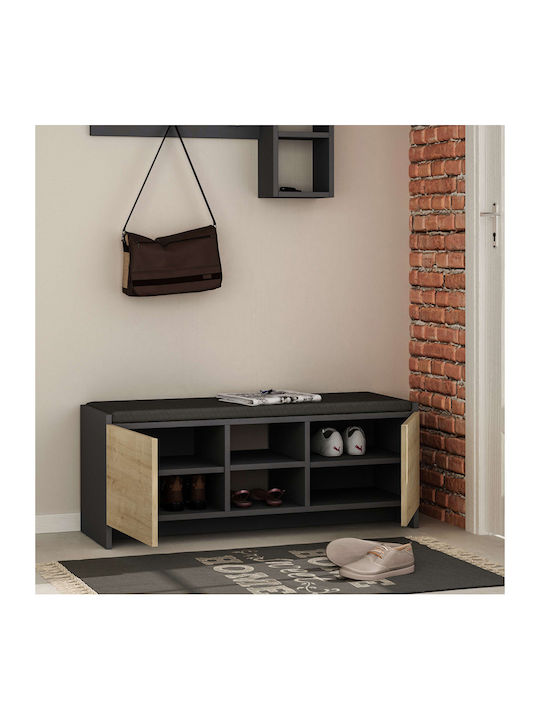 Holz Schuhschrank Zulla 110x37x43cm