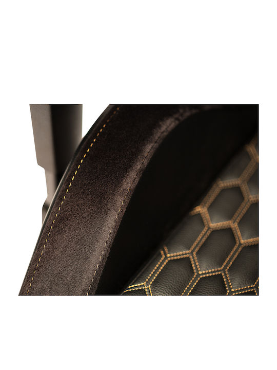 Yenkee YGC 110GD ONYX Scaun Gaming Din piele ecologică cu Brațe Reglabile Neagră