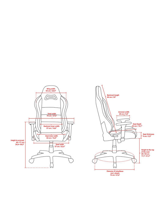 Arozzi Torretta Soft Fabric V2 Υφασμάτινη Καρέκλα Gaming με Ρυθμιζόμενα Μπράτσα Blue