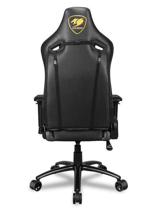 Cougar Outrider S Royal Artificial Leather Gaming Chair with Adjustable Arms Black