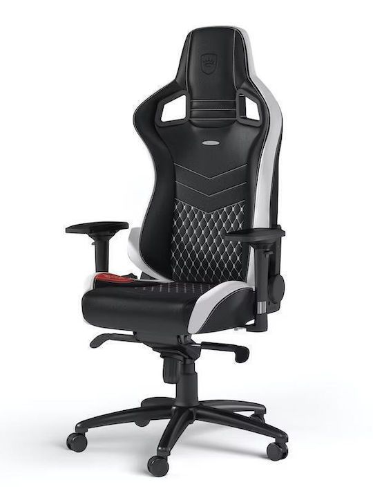 Noblechairs Epic Δερμάτινη Καρέκλα Gaming με Ρυθμιζόμενα Μπράτσα Black/White/Red
