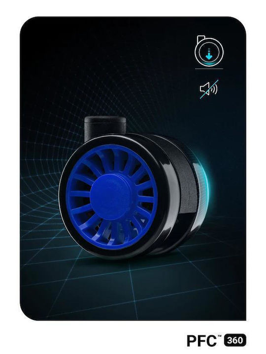 Diablo X-One 2.0 Normal Size Καρέκλα Gaming Δερματίνης με Ρυθμιζόμενα Μπράτσα Μαύρο / Μπλε