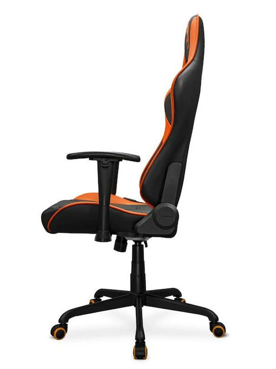 Cougar Armor Elite Artificial Leather Gaming Chair with Adjustable Arms Orange