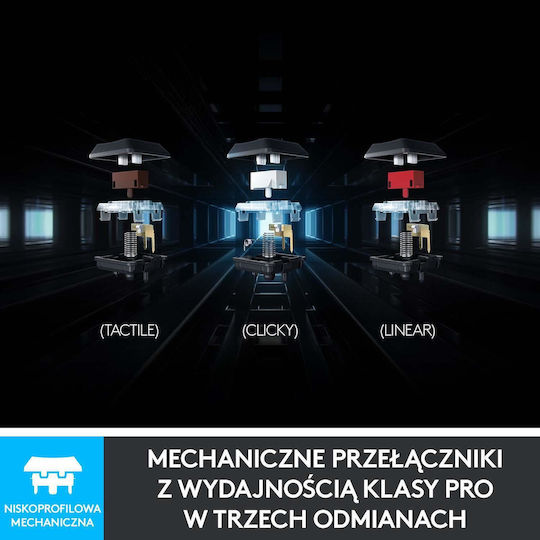 Logitech G815 Lightsync RGB Gaming Mechanische Tastatur mit GL Linear Schaltern und RGB-Beleuchtung (Englisch US)