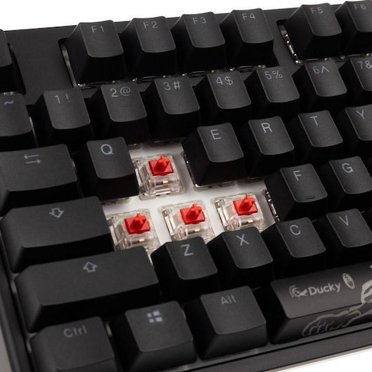 Ducky One 2 Gaming Μηχανικό Πληκτρολόγιο με Cherry MX Red διακόπτες και RGB φωτισμό (Αγγλικό US)