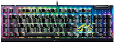 Razer Blackwidow V4 X Gaming Mechanical Keyboard with Razer Yellow switches and RGB lighting (English US) Fortnite + Skin