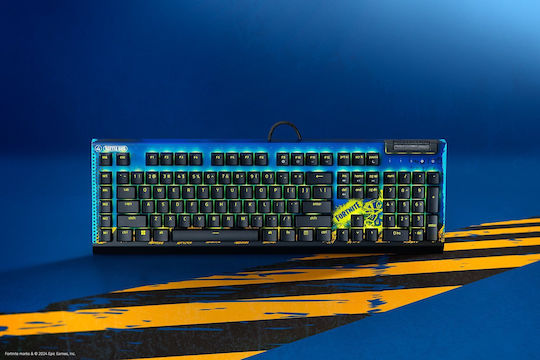 Razer Blackwidow V4 X Gaming Mechanical Keyboard with Razer Yellow Switches and RGB Lighting English US Fortnite + Skin