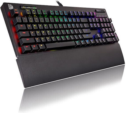 Thermaltake eSports Gaming Mechanical Keyboard with Custom Blue switches and RGB lighting (English US)