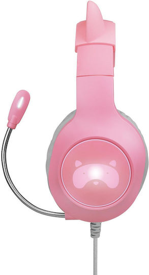 FR-TEC Tanooki Over Ear Gaming Headset with Connection 3.5mm Pink