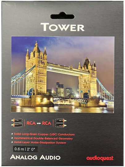 Audioquest Tower Cable RCA male - RCA male 1m