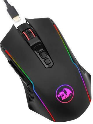 Redragon Ranger M910-KS Dual mode Drahtlos RGB Gaming Gaming Maus 4000 DPI Schwarz