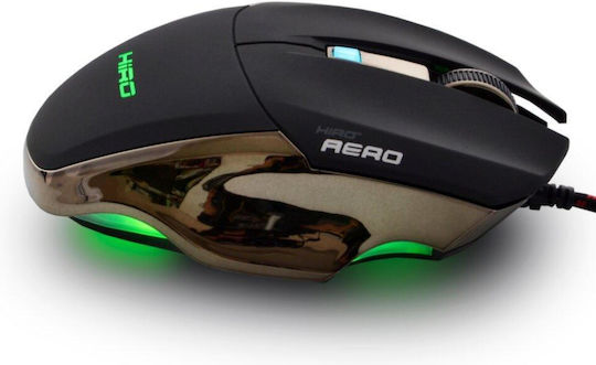 Hiro Aero V2 Gaming Ποντίκι 3200 DPI Μαύρο