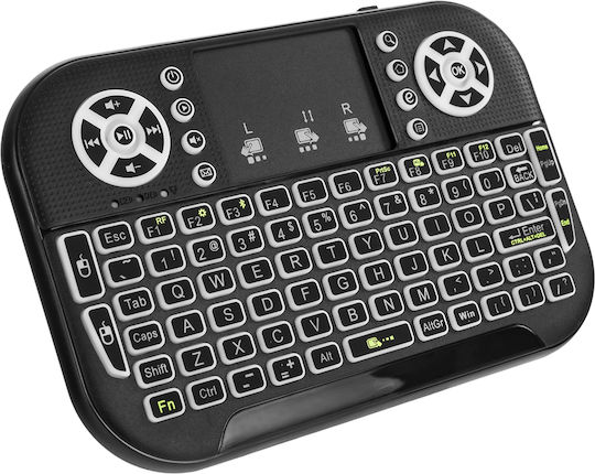 Spacetronik SP-RCA04 Wireless Bluetooth Keyboard with Touchpad International English