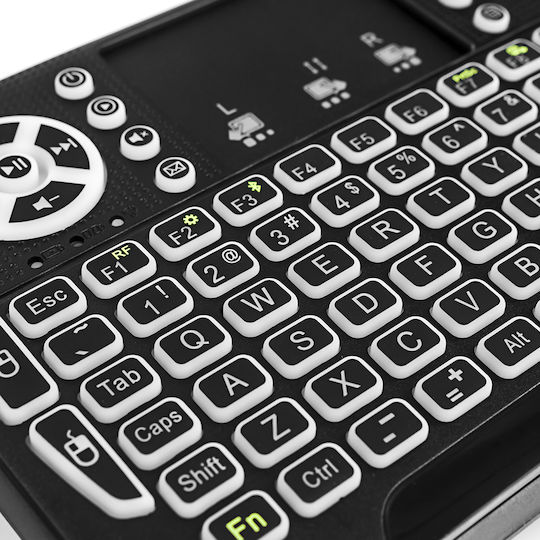 Spacetronik SP-RCA04 Wireless Bluetooth Keyboard with Touchpad International English