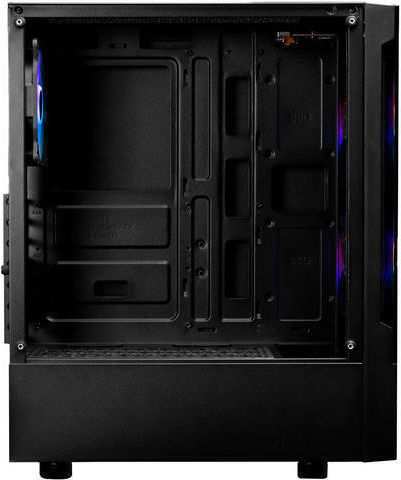 Gamdias Talos E3 Gaming Midi Tower Κουτί Υπολογιστή με Πλαϊνό Παράθυρο και RGB Φωτισμό Μαύρο
