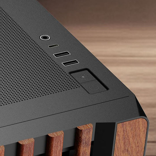 Sharkoon Rebel C70G RGB Gaming Midi Tower Computer Case Black