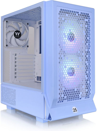 Thermaltake Ceres 330 TG ARGB Геймърско Midi Tower Компютърна Кутия Hydrangea Син