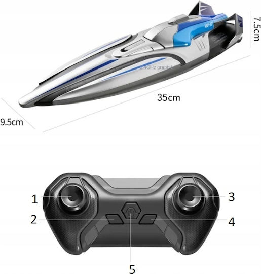 Torpedo RC Fahrzeug mit Kamera Grünes Schnellboot