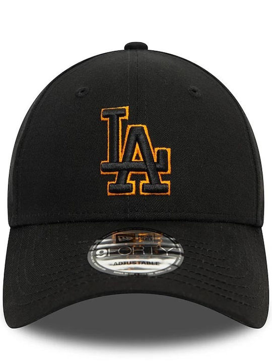 New Era Καπέλο La Dodgers Team Outline 9forty Adjustable Cap Men's Jockey Black