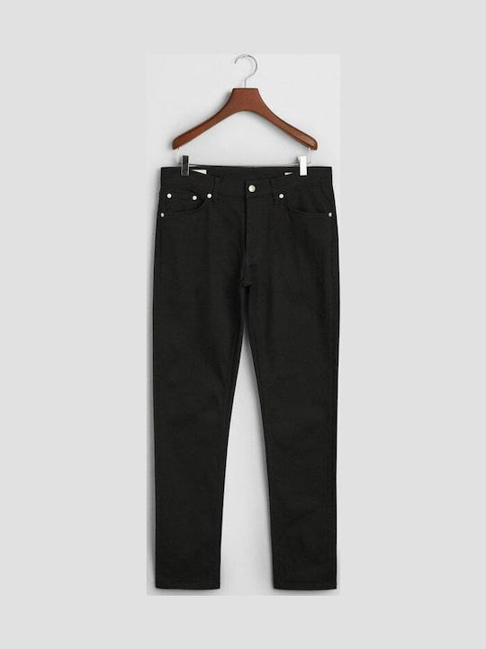 Men's Jeans Pants Elastic with Slim Fit Stay Black