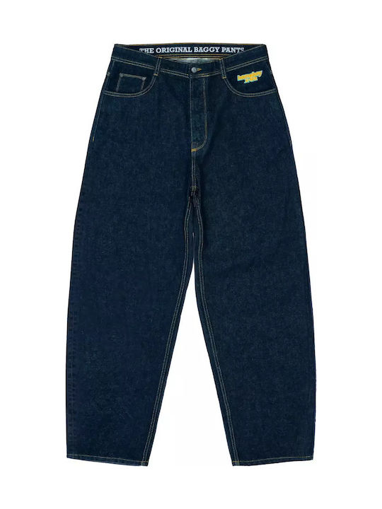 Ανδρικό Παντελόνι Τζιν με Slim Baggy Εφαρμογή Indigo Blue