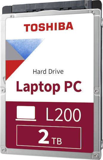Toshiba L200 2TB HDD Σκληρός Δίσκος 2.5" SATA III 5400rpm με 128MB Cache για Laptop / Desktop HDWL120UZSVA HDWL120EZSTA