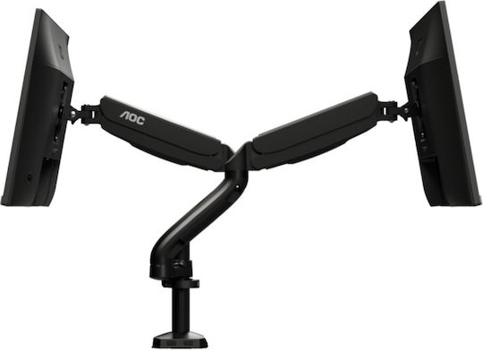 AOC AD110D0 Stand Desk Mounted for 2 Monitors up to 27" with Arm