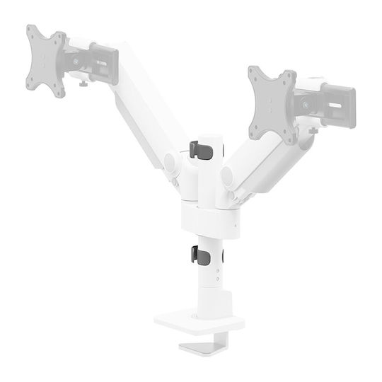Neomounts Stand Desk Mounted for 2 Monitors up to 34" with Arm White (DS65S-950WH2)