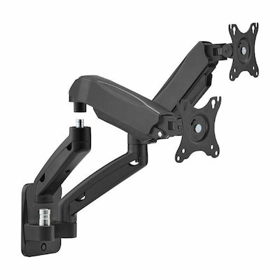 Aisens Wall Mounted Stand for 2 Monitors with Arm