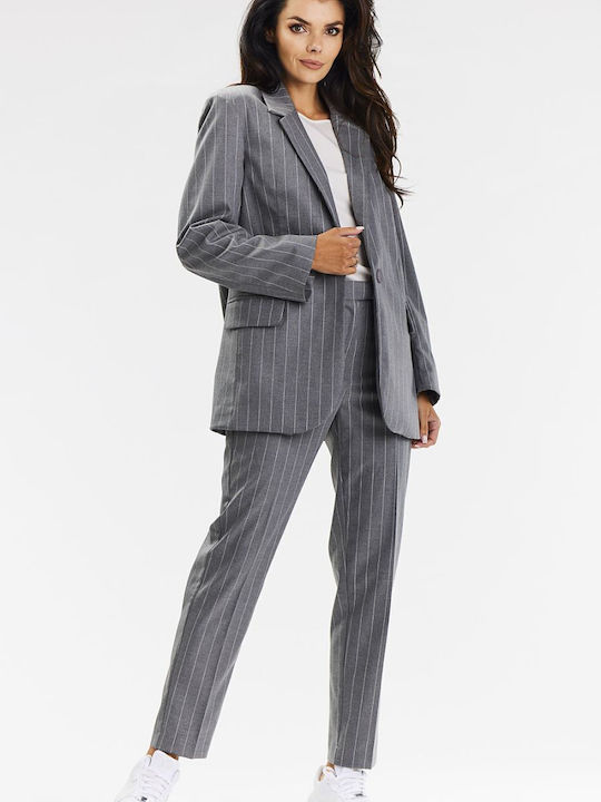 Awama Women's Blazer Grey