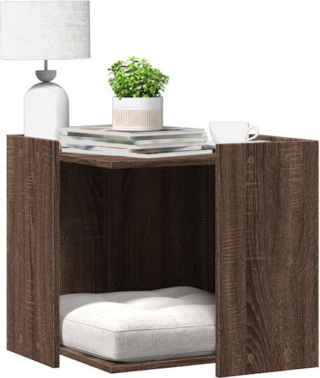 vidaXL Pat Pisici Maro 53x53x51cm