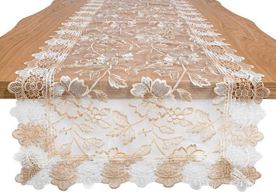 Fylliana Tischtuch Leinen Beige 150x50cm