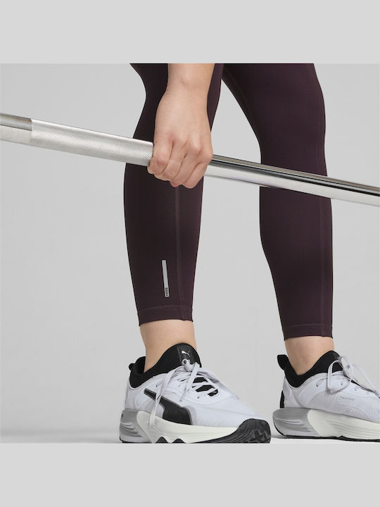 Forever Training Women's Cropped High Waist Brown Leggings