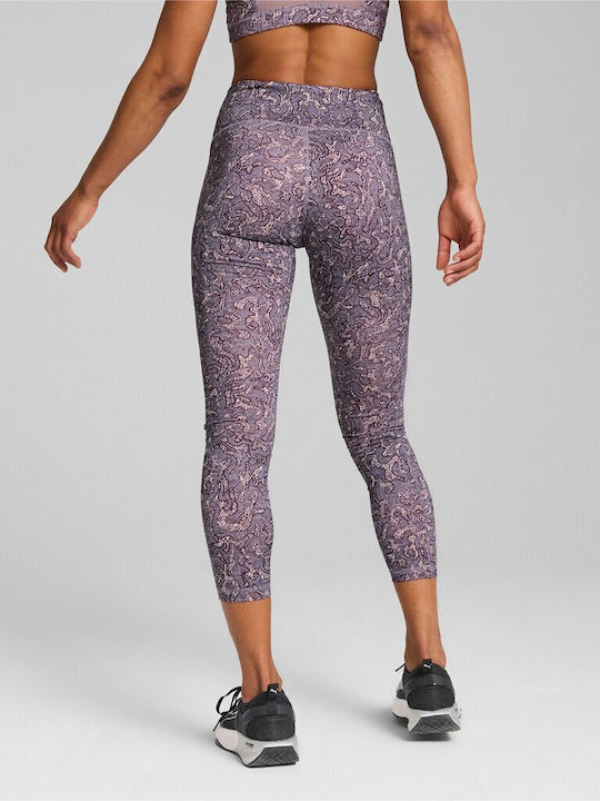 Puma Women's Cropped Training Legging High Waisted purple