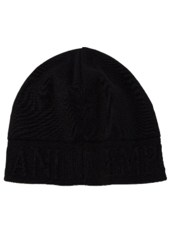 Emporio Armani Beanie Ανδρικός Σκούφος Πλεκτός σε Μαύρο χρώμα