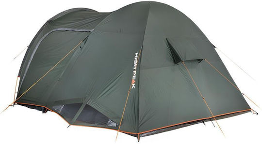 High Peak Tessin Camping Tent Tunnel Green 4 Seasons for 4 People 290x170cm