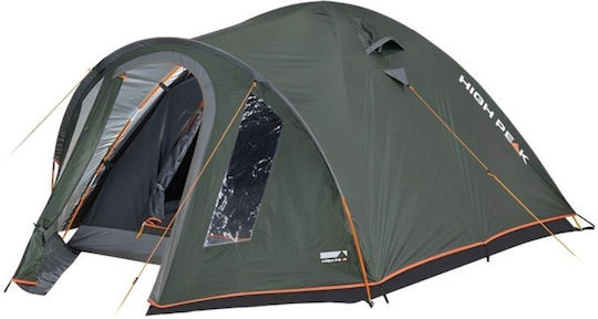 High Peak Nevada Σκηνή Camping Τούνελ Πράσινη 4 Εποχών για 4 Άτομα 57x19εκ.