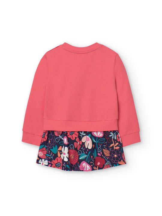 Boboli Kids Dress Floral coral