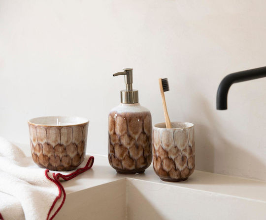 Andrea House Dispenser Ceramic Brown