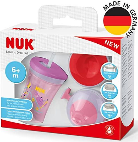 Nuk Kleinkinderbecher Learning To Drink aus Plastik Mehrfarbig 230ml für 6m+m+